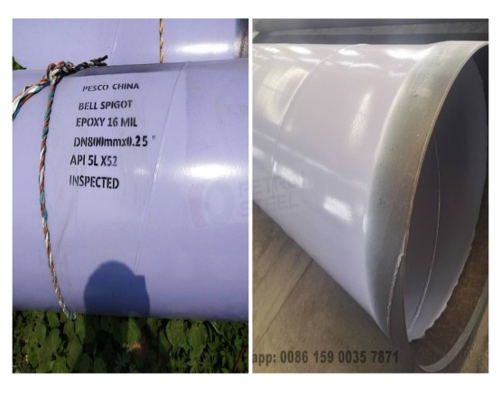 SSAW Steel Pipes with Bell-and-Spigot Ends